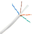 1000 ft Cat6e UTP Solid Cable – White, 600 MHz