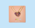 2-Piece Necklace Set - Heart Halves