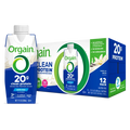 Single and case of 20g Clean Protein Shake - Vanilla Bean Flavor in the 12 Shakes Size