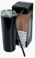 20 oz skinny tumbler — shown with personalization example