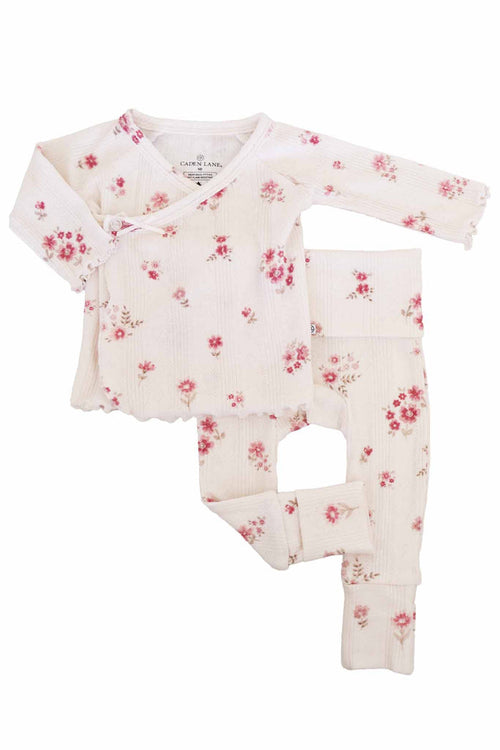 2pc Pointelle Crossover Top & Bottom | Precious Posies