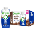 Front of 30g protein shake chocolate fudge flavor
