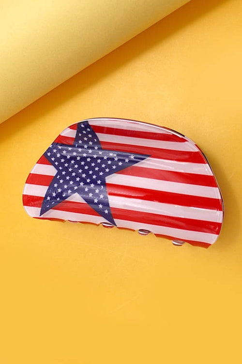4th of July Hair Claw Clips