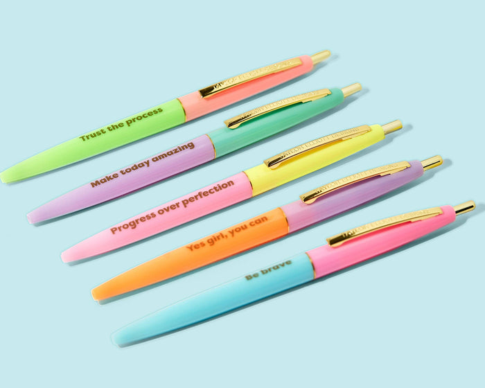 5 Piece Motivational Pen Set