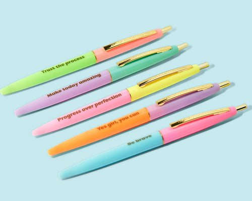 5 Piece Motivational Pen Set