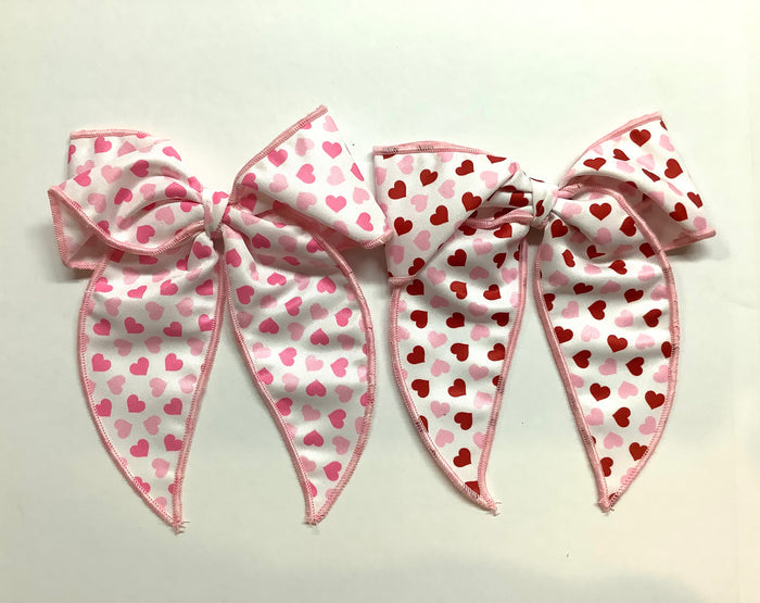 Valentine’s Heart Bow with Tail