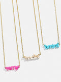 Acrylic Custom Nameplate Necklace