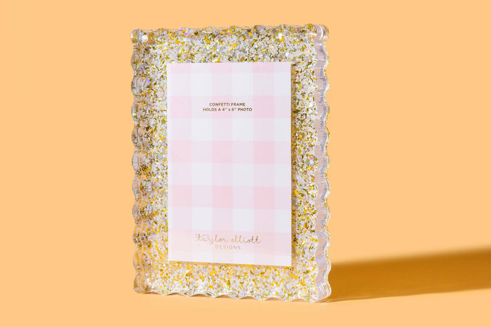 Acrylic Picture Frame - Medium - Pearl Confetti