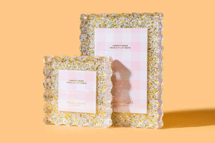 Acrylic Picture Frame - Medium - Pearl Confetti