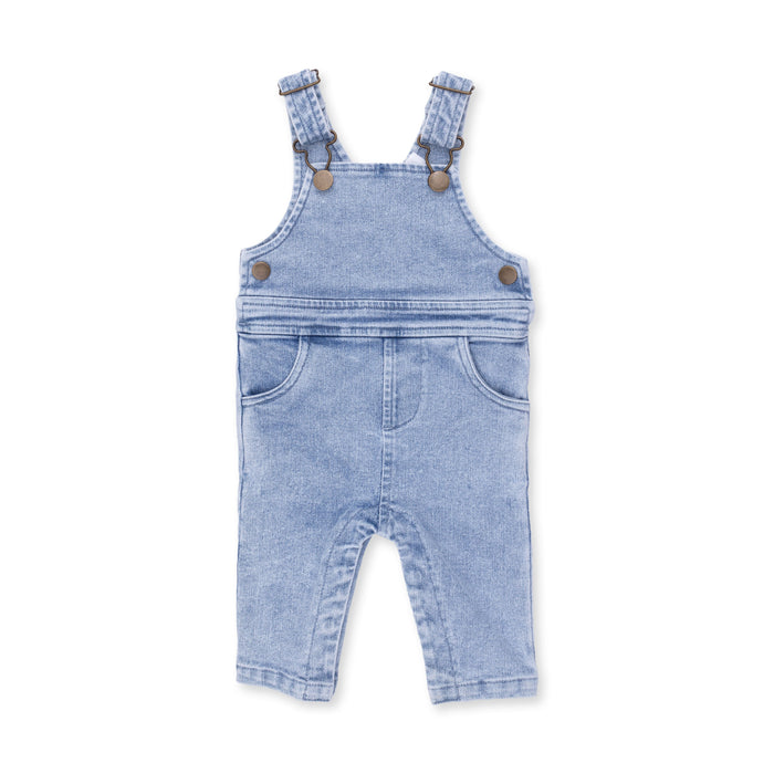 Angel Dear Old School Blue Stretch Denim Overall