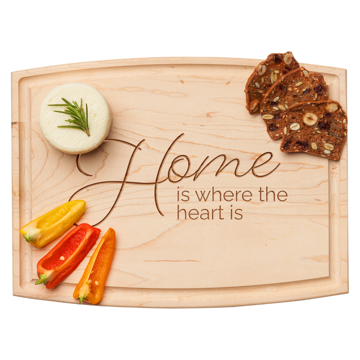 Arched Artisan Maple Board | Home Is Where The Heart Is