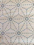 Olympus - Asanoha Stars Pre-Printed Sashiko Cotton Fabric - Ivory White