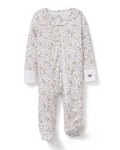 Baby's Pima Romper in Meadow Bloom - flat lay