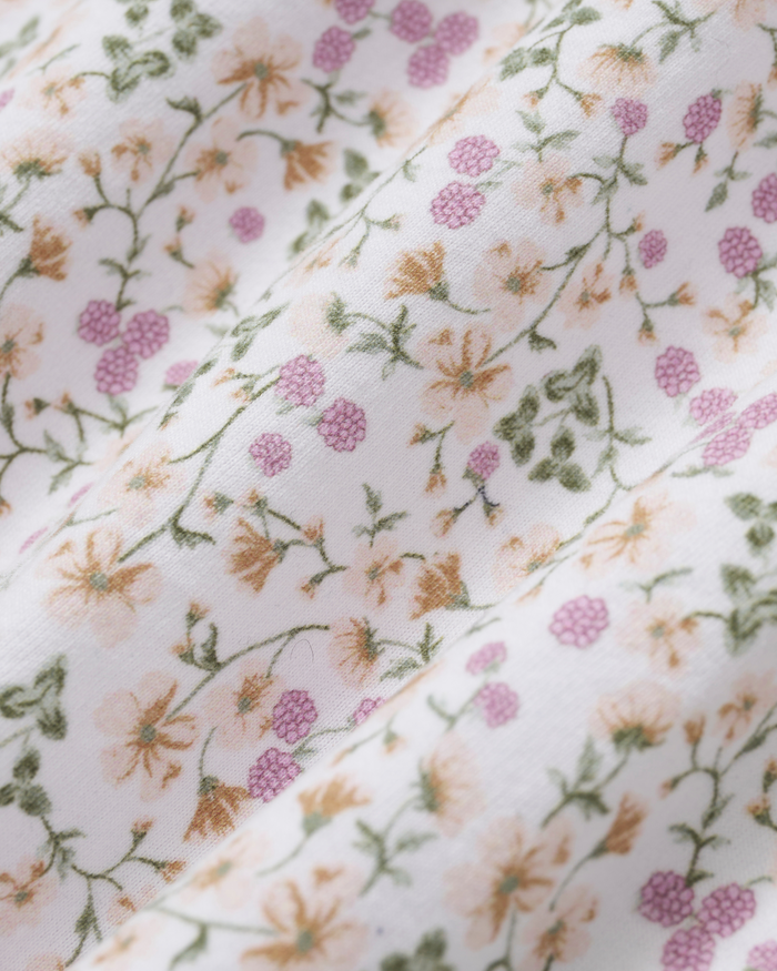 Baby's Pima Romper in Meadow Bloom - close up