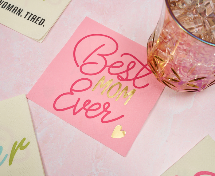 Best Mom Ever Cocktail Napkins