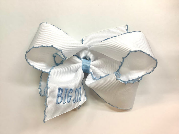 Big Sis Moonstitch Bow-Blue