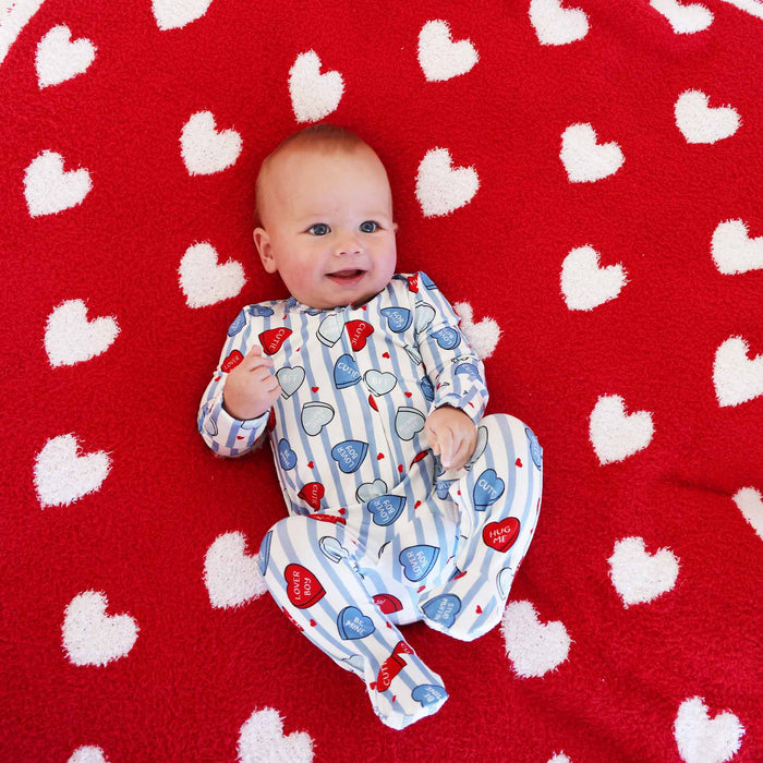 Boys Sweet Like Candy Zipper Footie