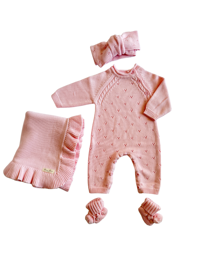 Bring Me Home Pointelle Bundle - Powder Pink