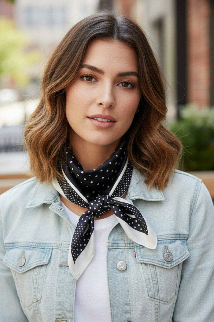BS0122 Leon Polka Dot Print Bandana