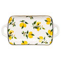 Ceramic Serving Tray with Handles | Classic Lemons