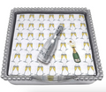 Champagne Bottle Beaded Napkin Box