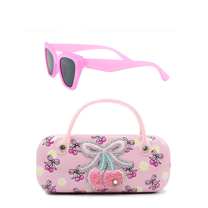 Cherry Bow Case and Sunglasses