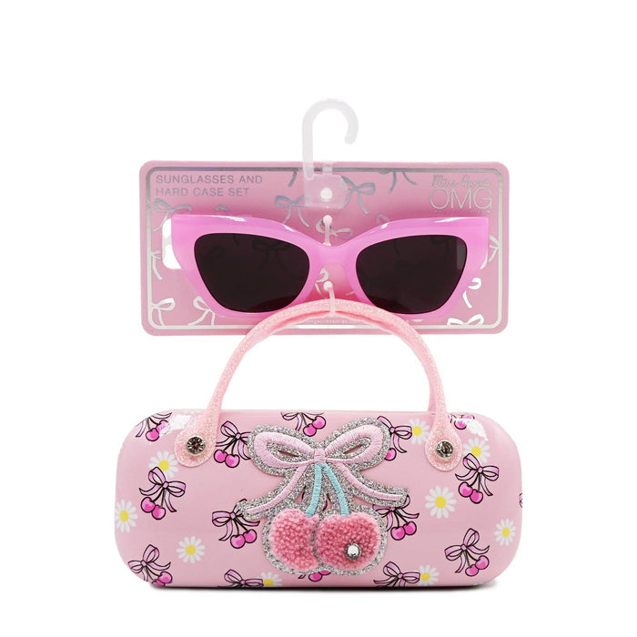 Cherry Bow Case and Sunglasses