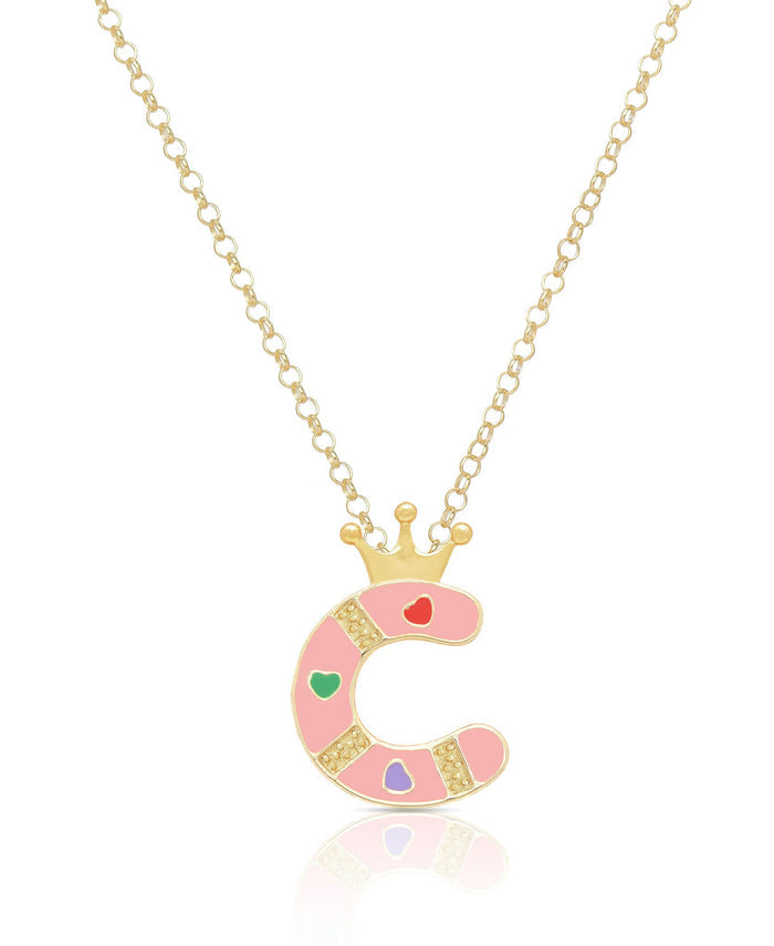 Children's initial pendant — multiple letter options available