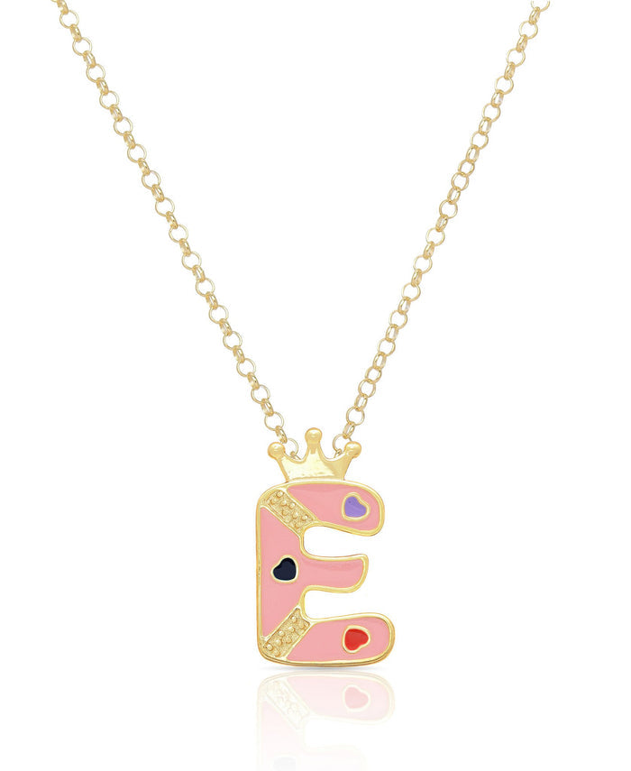 Children's initial pendant — shown in gift box