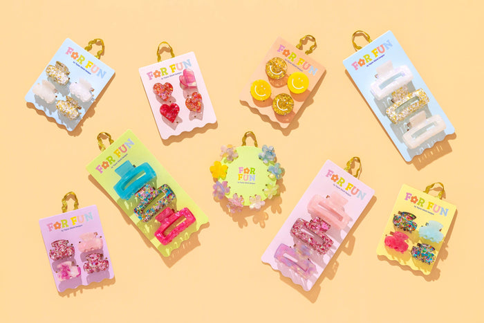 Claw Hair Clip Set - 4 Pc Set