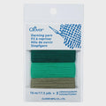 Clover Japanese Darning Yarn 3 Color Assortment #7960 EMERALD