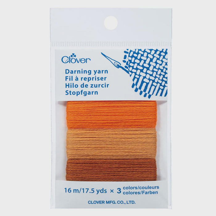 Clover Japanese Darning Yarn 3 Color Assortment #7961 ORANGE