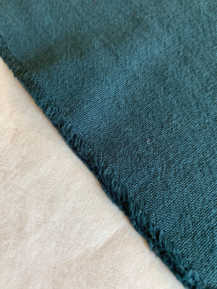 Cosmo - Cotton/Linen Blend Canvas - Dark Peacock Green