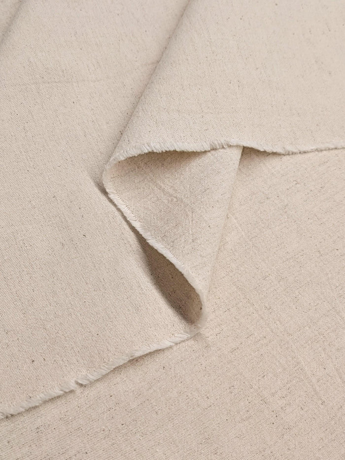 Cosmo - Flax Cotton/Linen Canvas Fabric - Natural