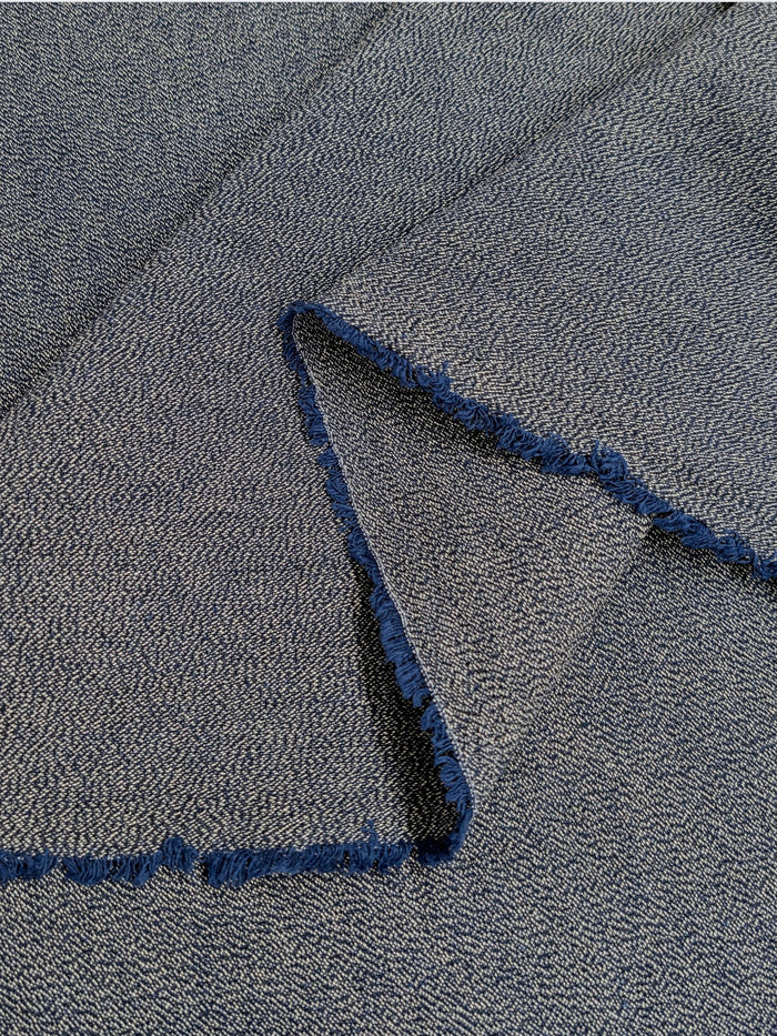 Cosmo - Heathered Yarn Dyed Cotton Fabric - Blue