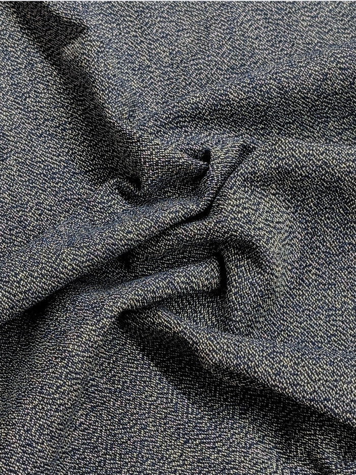 Cosmo - Heathered Yarn Dyed Cotton Fabric - Blue