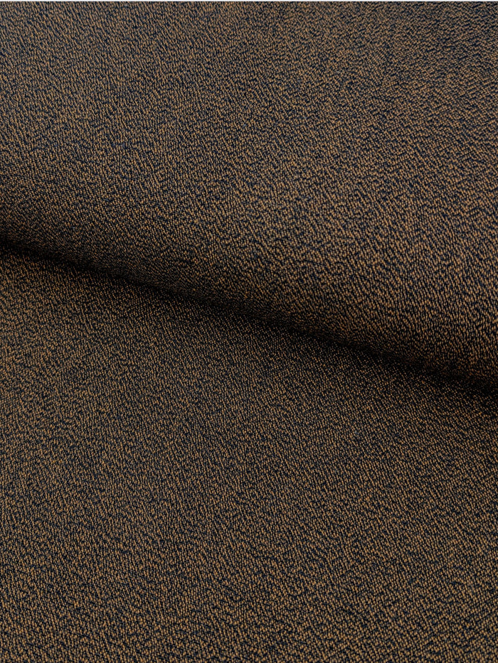 Cosmo - Heathered Yarn Dyed Cotton Fabric - Dark Brown