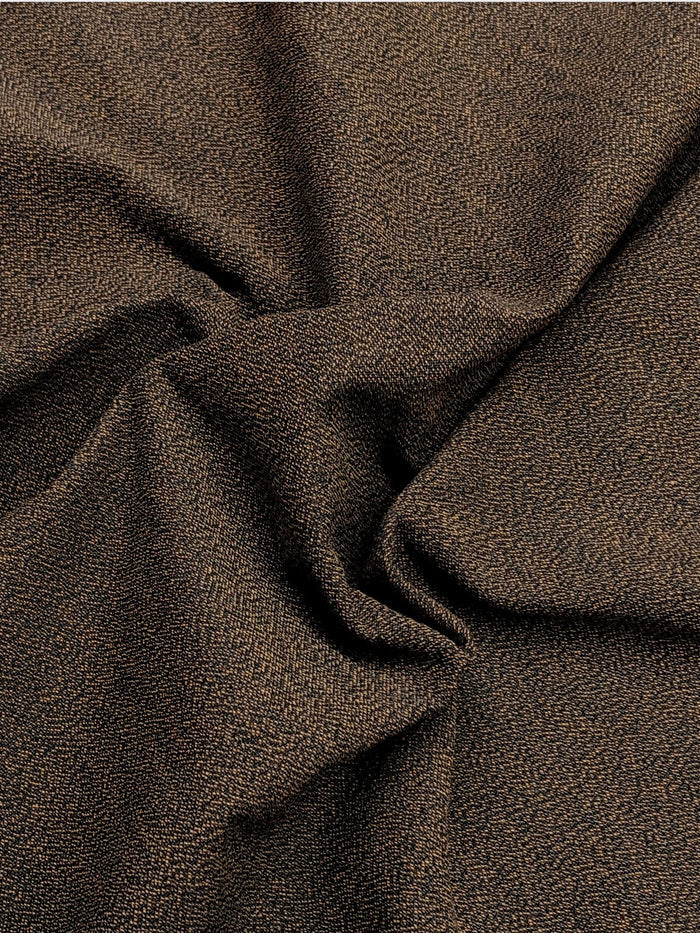 Cosmo - Heathered Yarn Dyed Cotton Fabric - Dark Brown