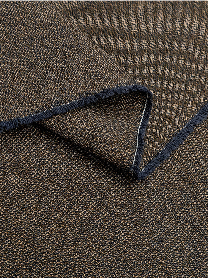 Cosmo - Heathered Yarn Dyed Cotton Fabric - Dark Brown