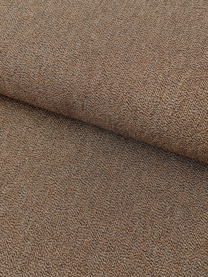Cosmo - Heathered Yarn Dyed Cotton Fabric - Medium Brown