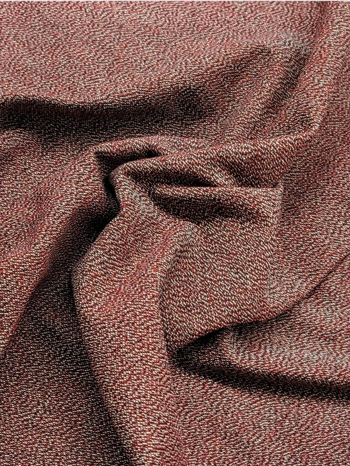 Cosmo - Heathered Yarn Dyed Cotton Fabric - Red