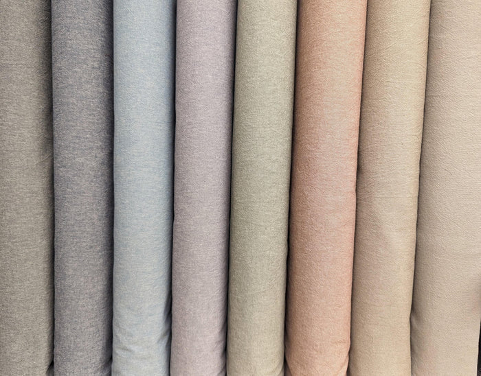 Cosmo - Japanese Yarn Dyed Cotton - Tan Blue