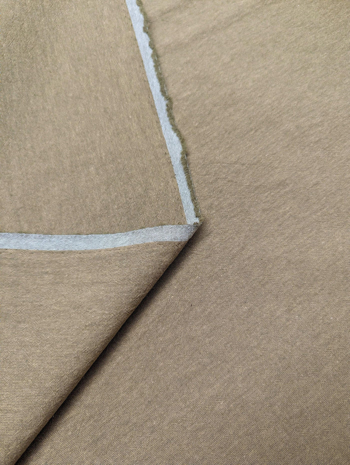 Cosmo - Japanese Yarn Dyed Cotton - Tan Green