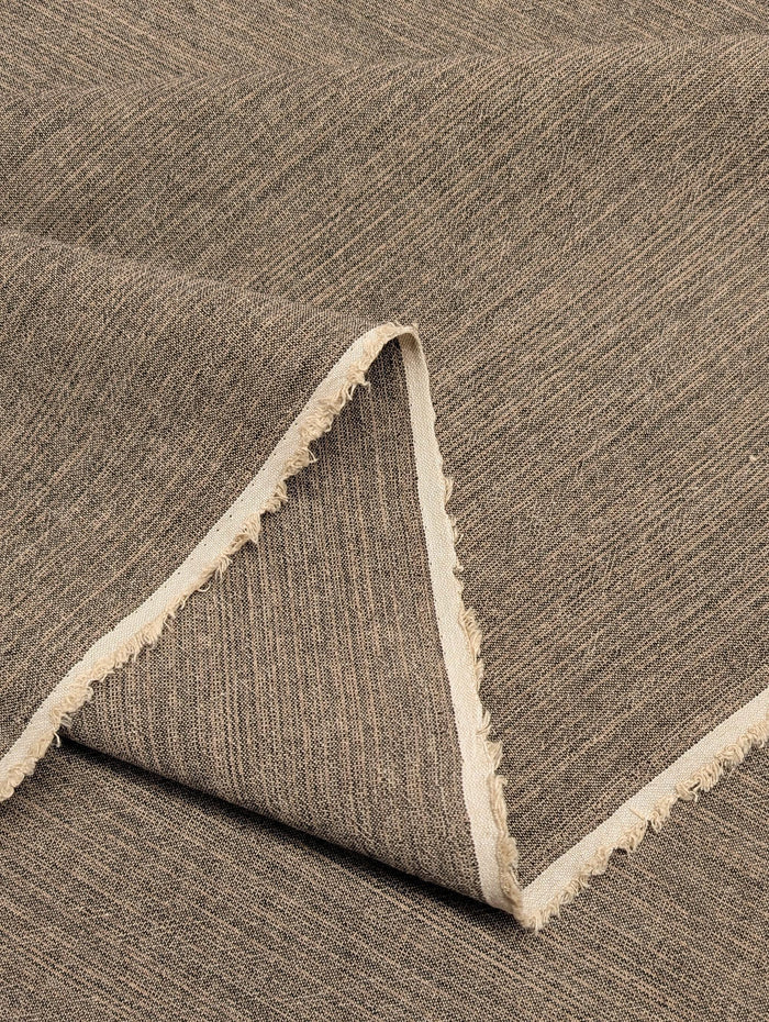 Cosmo - Japanese Yarn Dyed Textured Cotton Taupe - Beige