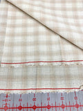 Cosmo - PRE-CUT Half Meter Small Plaid Yarn Dyed Cotton Taupe - Mixed Colors