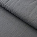 NEW Soft Gridded Dobby Cosmo Japanese cotton linen fabric AD-5747 266 gray blue