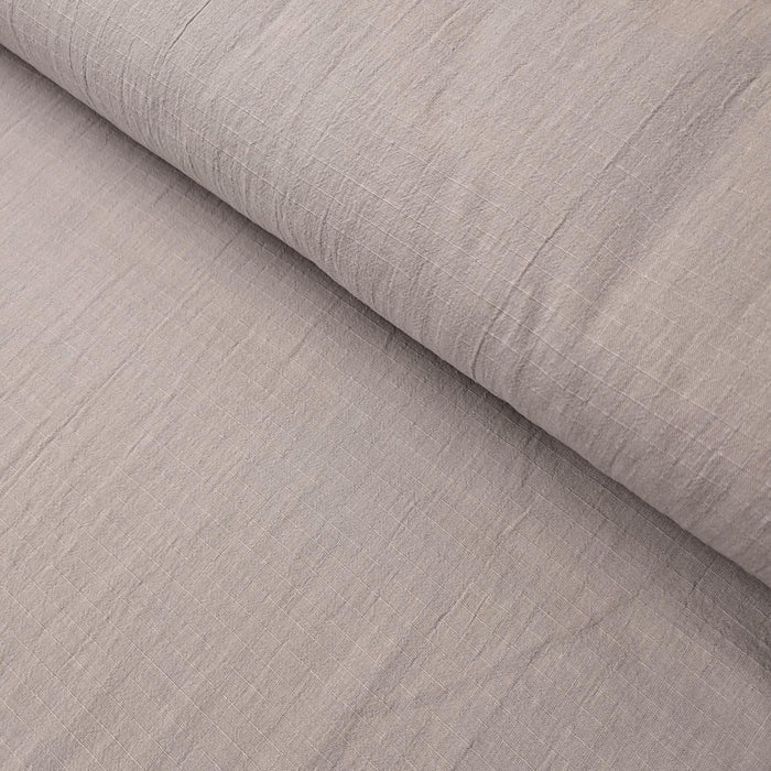 NEW Soft Gridded Dobby Cosmo Japanese cotton linen fabric AD-5747 81 light gray