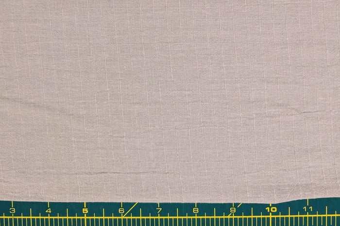 NEW Soft Gridded Dobby Cosmo Japanese cotton linen fabric AD-5747 81 light gray