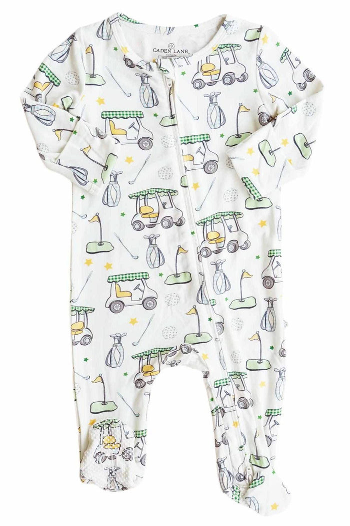 Country Club Cuties Zipper Footie | Blue