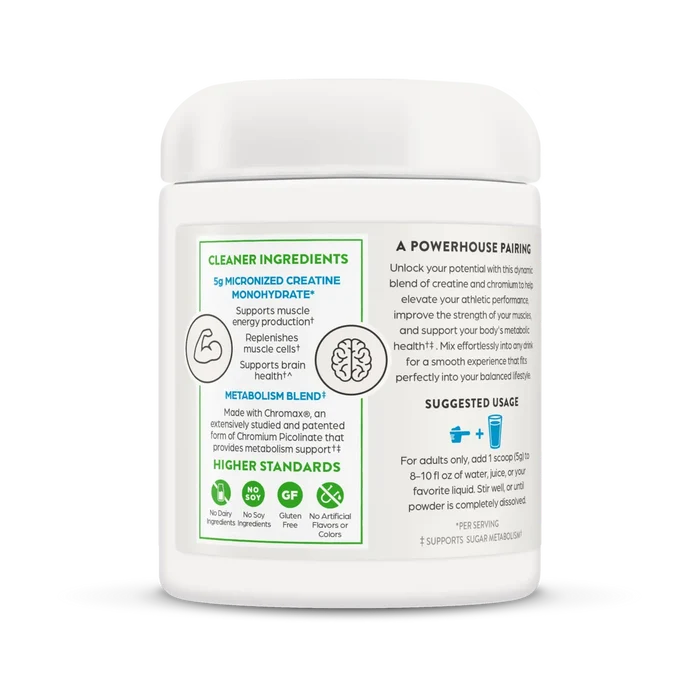 Left side of Creatine Lean Muscle
